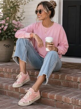 CONVERSE Womens Storm Pink Floral Sneakers